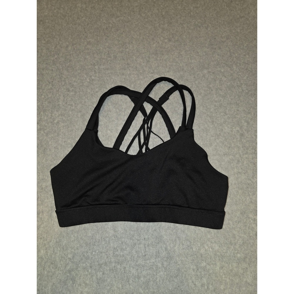 Champion Women's Black Sports Bra Medium Criss Cross Strappy Athletic Gym